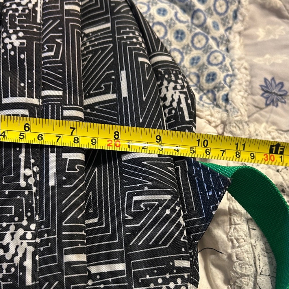 Dickies Black And White Patterned Backpack With G… - image 5